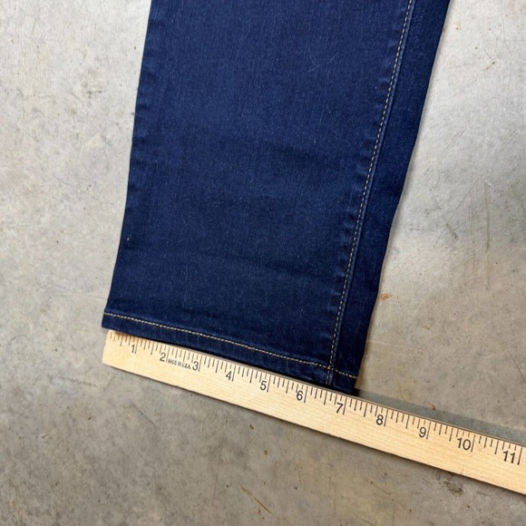 Levis Womens Jeans 712 Slim Mid Rise Stretch Denim 38x31 Dark Wash Tapered - Picture 7 of 12